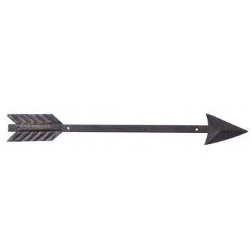 Bronze Metal Arrow Wall Accent