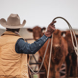 Cowhide Brown Gloves