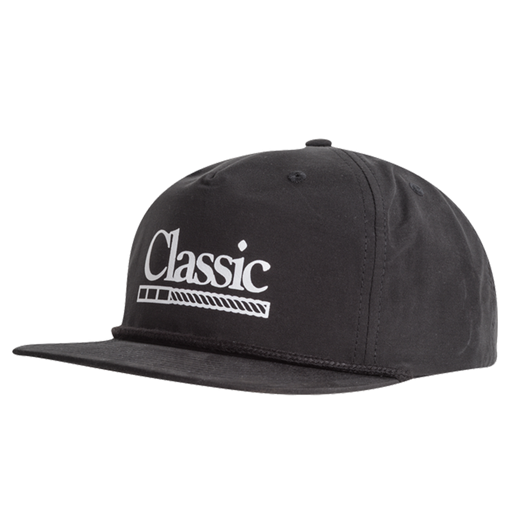 Classic Equine Screen Print Black White Snapback