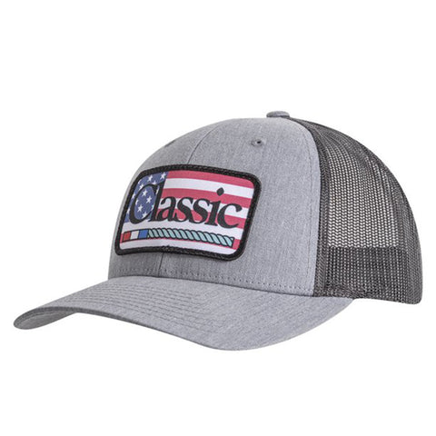 Classic Rope Company Grey Cap with Flag Logo