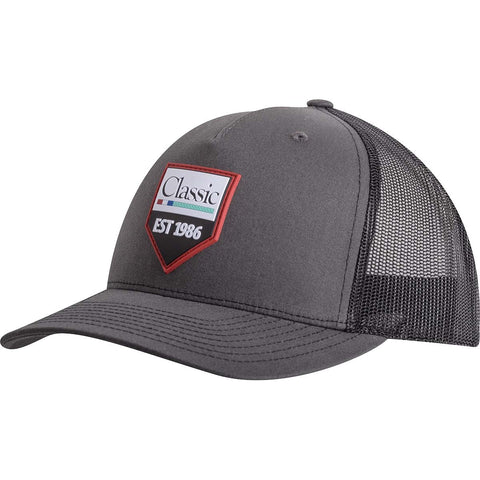 Classic Rope Company Charcoal and Black Rubber Patch Cap