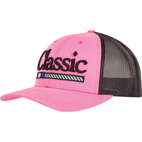 Classic Rope Company Pink and Black Large Logo Cap