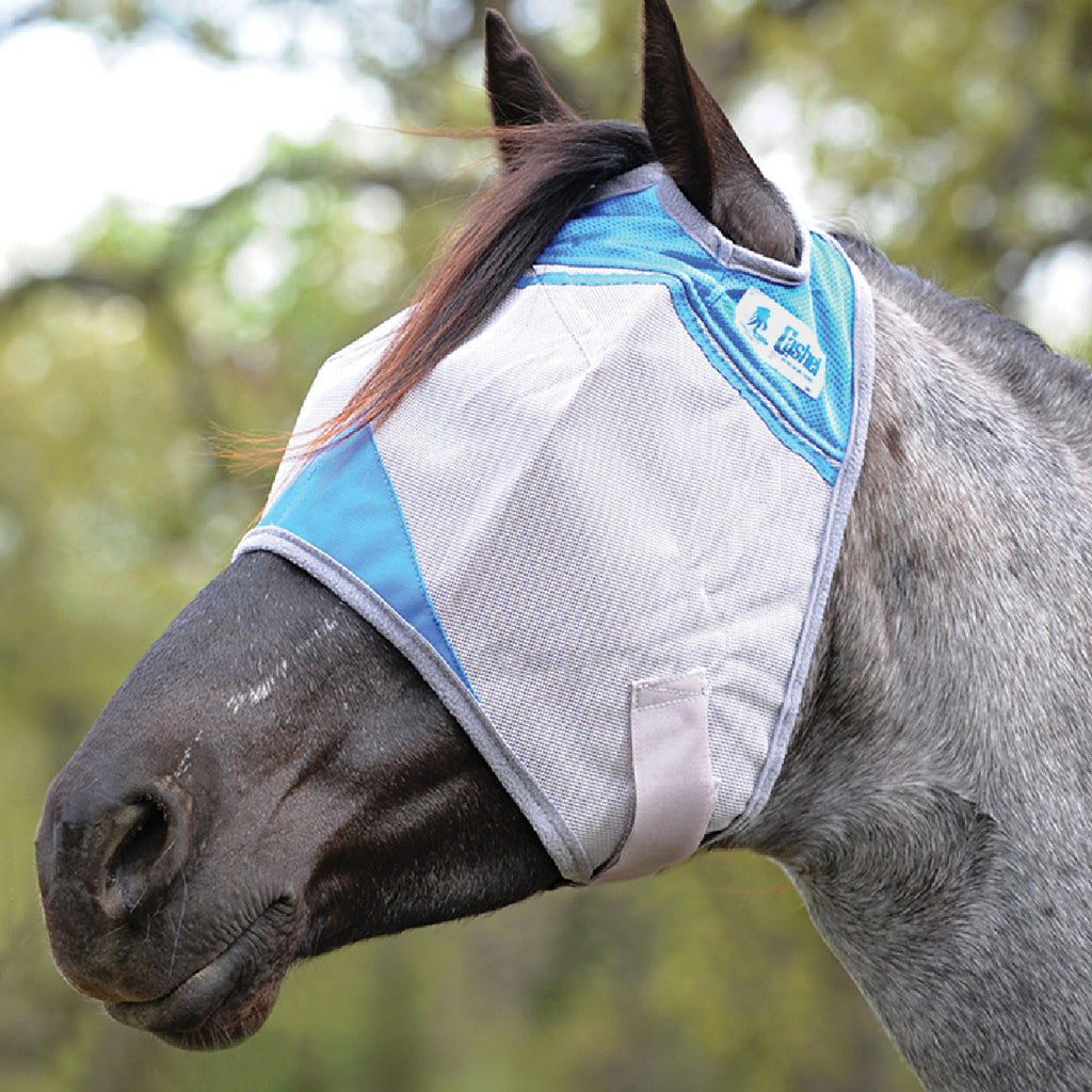 Cashel Small Horse Blue Crusader Fly Mask - Supports the Wounded Warrior Project