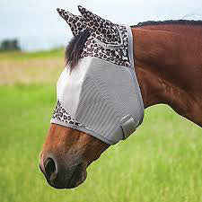 Cashel Leopard Fly Mask with Ears