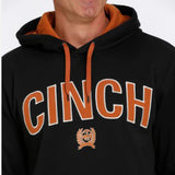 Cinch Black & Rust Logo Hoodie