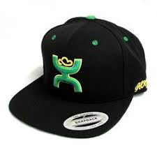 Cactus Ropes Black and Green Hooey Cap