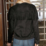 Cruel Girl Black Fringe Jacket