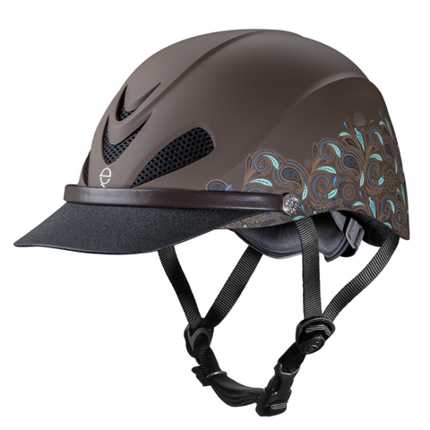 Troxel Turquoise Paisley Dakota Helmet 