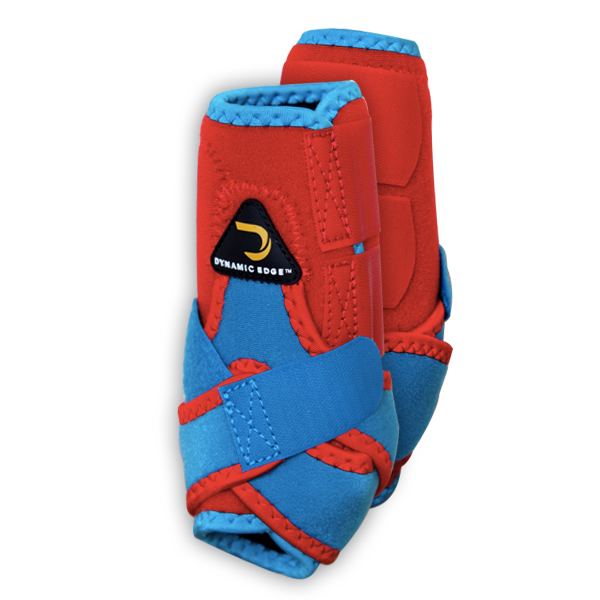 Dynamic Edge Red and Blue Sport Boots 