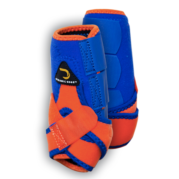 Orange and Royal Blue dynamic Edge Sport Boots 