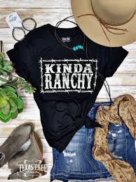 Texas True Threads Black Kinda Ranchy Tee