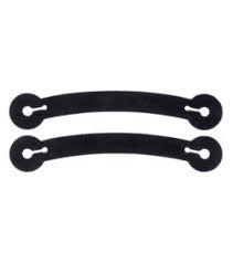 Black Curved Strap Spur Tie Downs