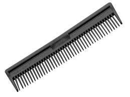 Black Plastic Comb