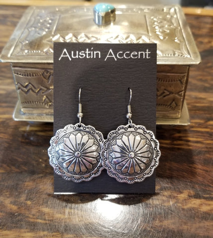 Austin Accent Inc SILVER South West Flower Earring