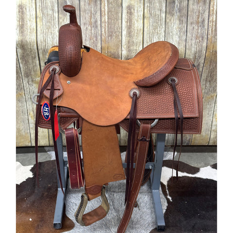 HR Saddlery 15.5 Inch Basic Ranch Cutting Saddle