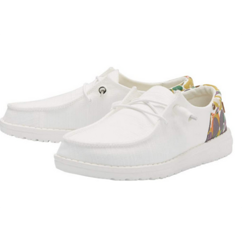 HEY DUDE WENDY FUNK CHAMBRAY WHITE