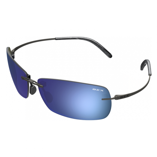 BEX Gunmetal and Iris FYNNLAND XL Sunglasses