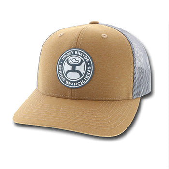 Hooey Tan and Grey Patch Cap