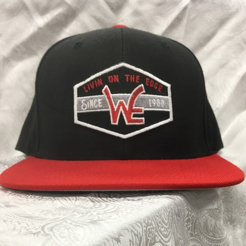 Western Edge Black and Red Logo Cap