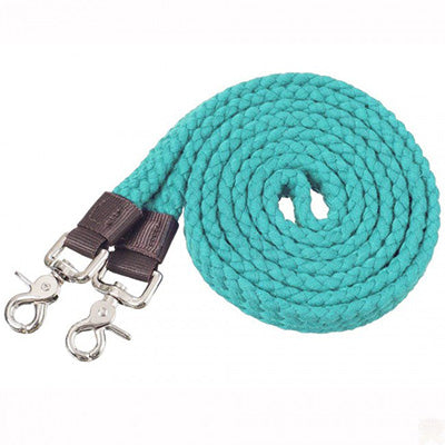 Tough 1 Teal Cotton Roping Reins