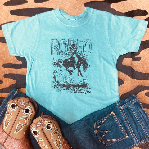 Kid's Turquoise Rodeo Dallas Tee