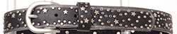 Kid's Black Star Studded Belt