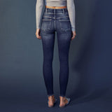 KanCan Double Button Skinny High Rise