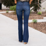 KanCan Petite Mid Rise Flare Jean