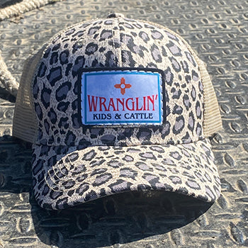 The Whole Herd Wranglin' Kids & Cattle Cheetah Cap