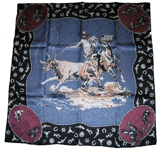 Wyoming Traders Limited Edition Russell Moss Slate Blue Wild Rag