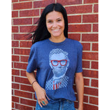 Navy Abe Lincoln Men's & Women's American T-Shirt