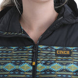 Cinch Black, Green and Yellow Aztec Coat