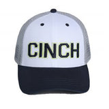 Cinch White, Navy and Gray Cinch Logo Cap