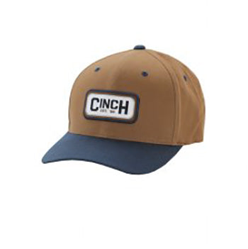 Cinch Brown and Navy Logo Cap