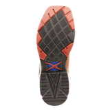 Twisted X Men's 12" Western Pull-On Work Boot-Green Top