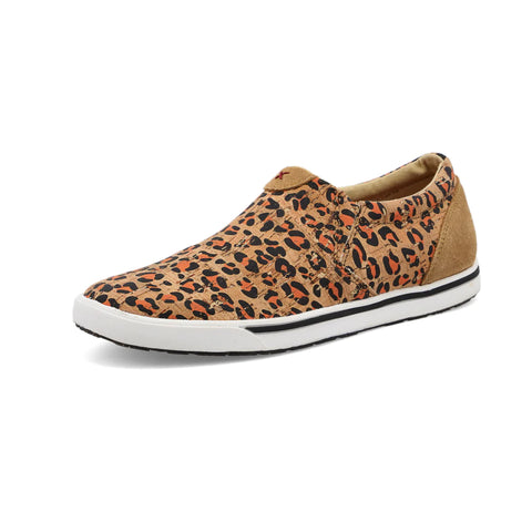 Twisted X Women's Cheetah and Cork Slip-On Shoe