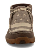 Twisted X Men's Brown and Ivory Flag Driving Moc
