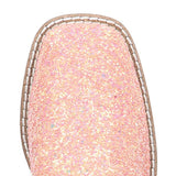 Smoky Mountain Girl's Ariel Pastel Glitter Square Toe Boots