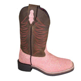 Smoky Mountain Girl's Ariel Pastel Glitter Square Toe Boots