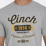 Cinch Heather Grey Logo Tee