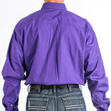 Cinch Purple Solid Button Down Shirt