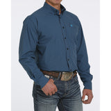 Cinch Men's Turquoise and Navy Shirt
