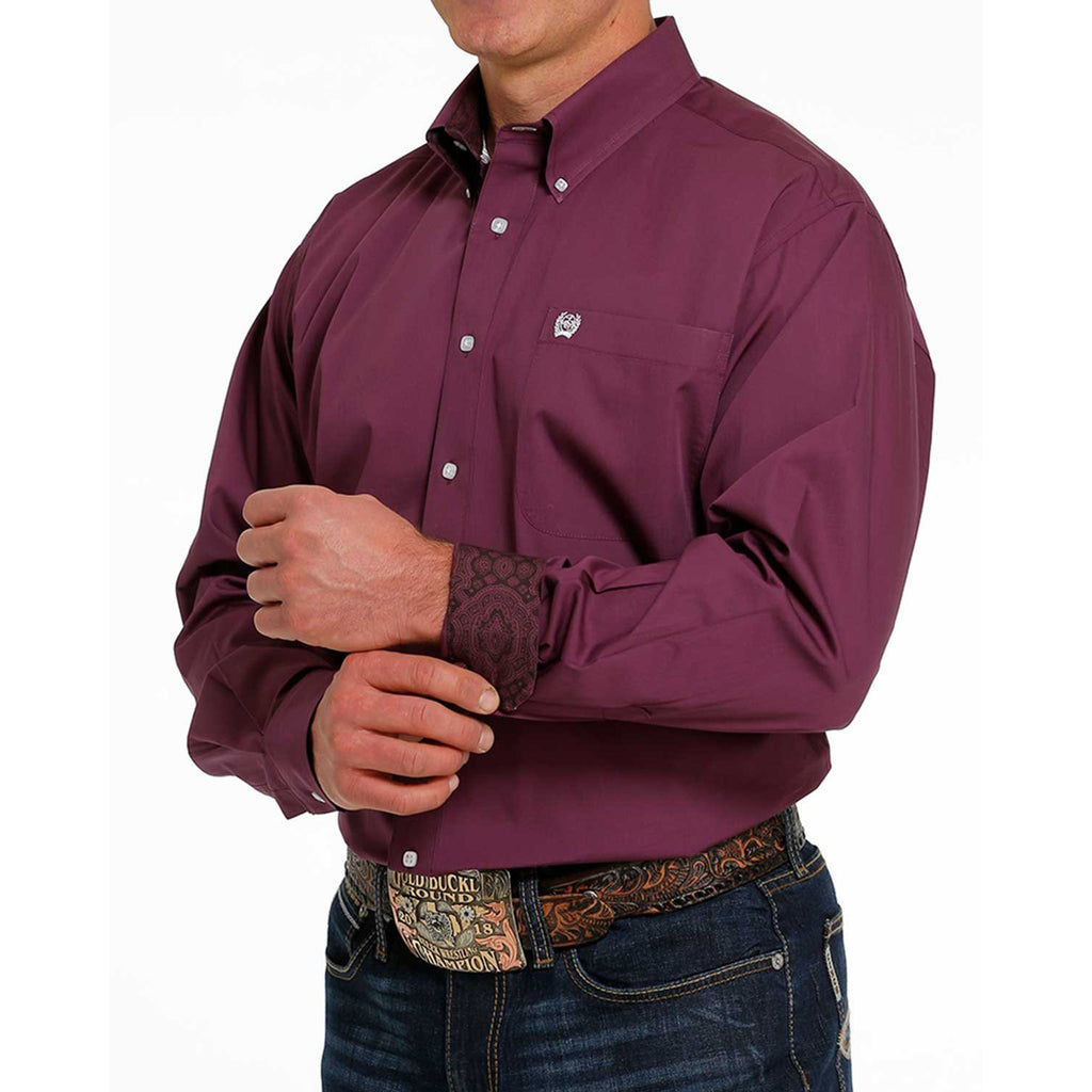 Buy Cantabil Men Purple Shirt online