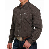 Cinch Men's Brown Geometric Shirt