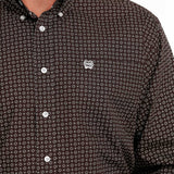 Cinch Men's Brown Geometric Shirt