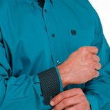 Cinch Men's Solid Teal Shirt