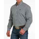 Cinch Men's Grey Geometric Pattern Shirt