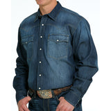 Cinch Men's Denim Snap Shirt