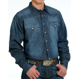 Cinch Men's Denim Snap Shirt