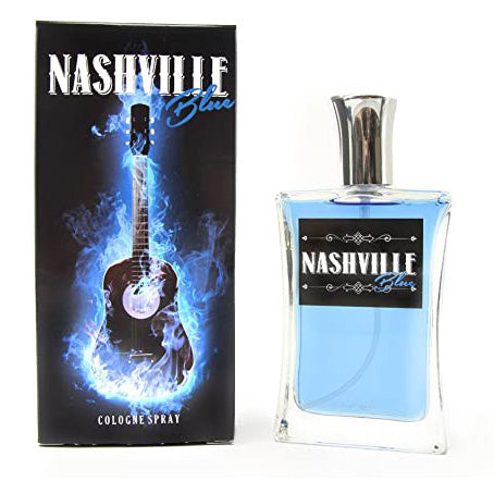 Large Perfume Cologne Bottle - Blue